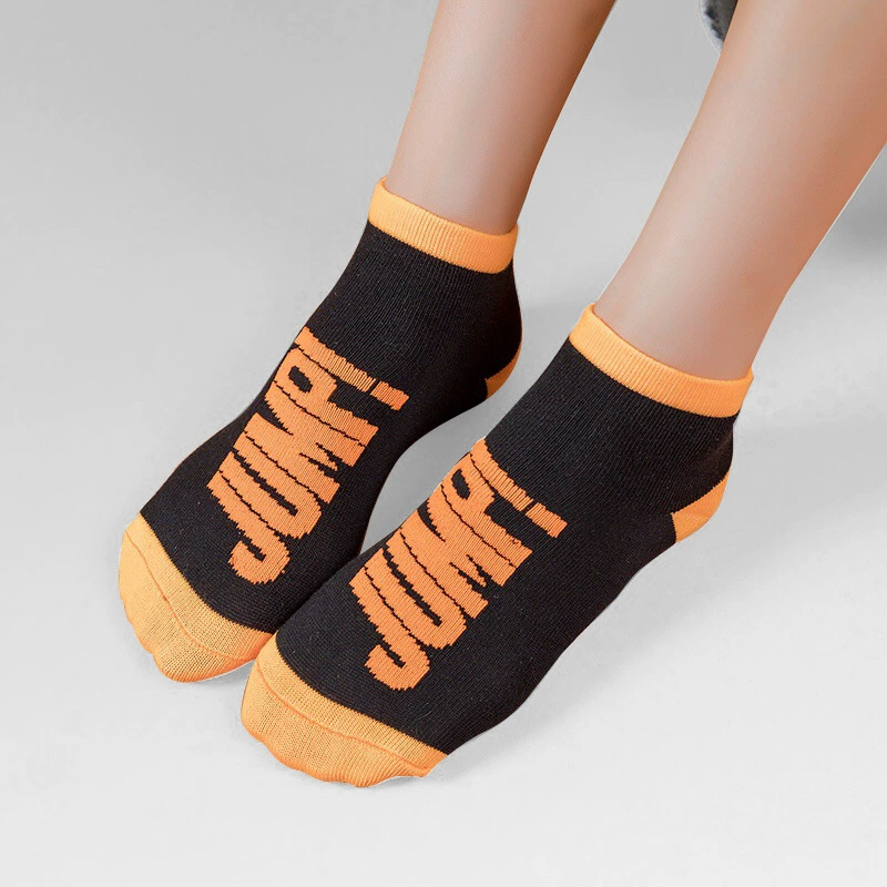 Jump™ Non-Slip Grip Socks (S–XXL, Orange)